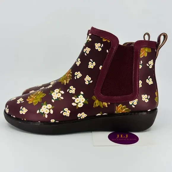 FitFlop Women's Chai Dark Floral Berry Mix Chelsea Ankle Boots N17-621 Size 7.5 - Picture 5 of 11
